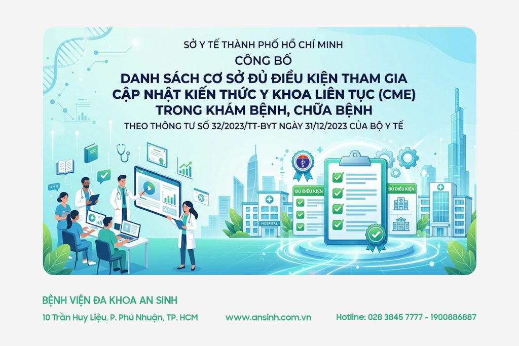 Nội dung đào tạo CME Bệnh viện An Sinh được cấp phép