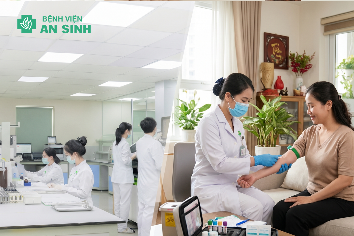 lấy mẫu xét nghiệm tại nhà